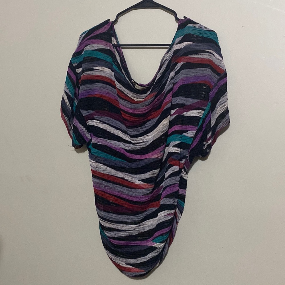 Woman’s blouse size large purple top from body Central